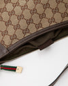 Gucci Brown GG Canvas Small Baguette Shoulder Bag