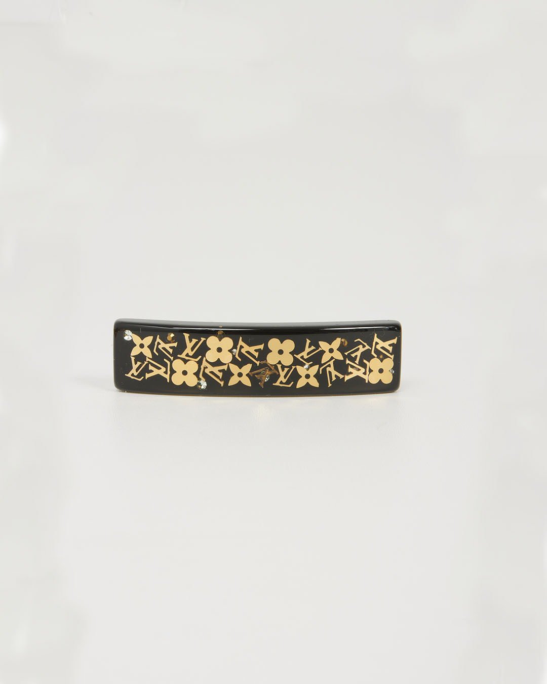 Barrette à cheveux avec monogramme noir Louis Vuitton