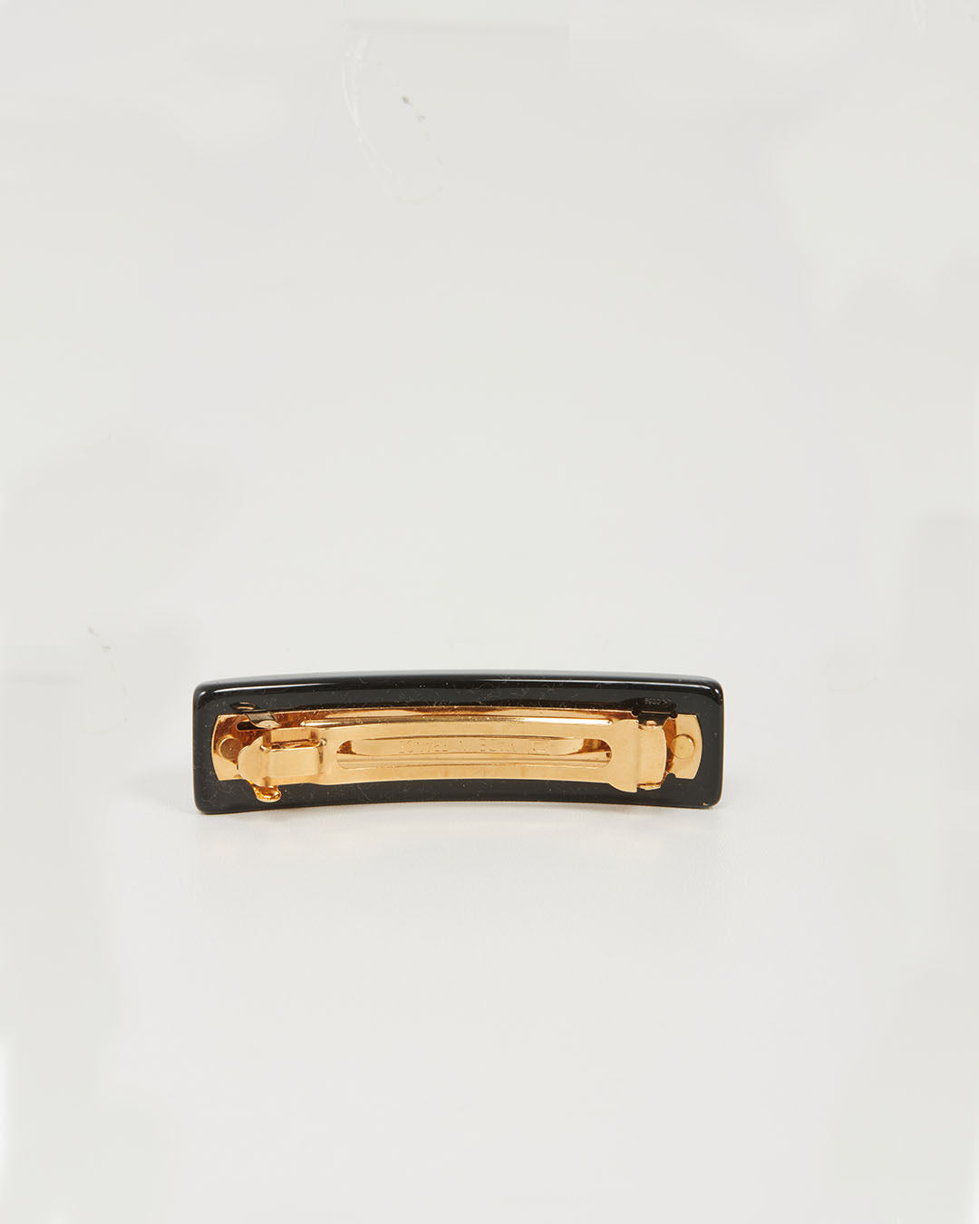 Louis Vuitton Black Monogram Inclusion Barrette Hair Clip