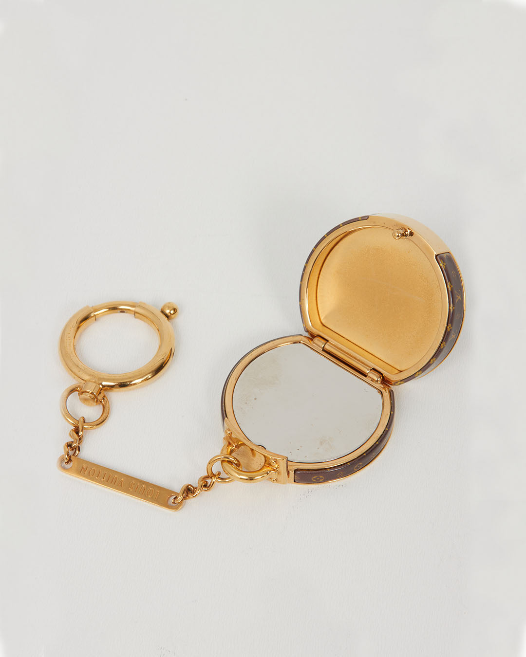 Louis Vuitton Monogram Plastic Micro Boîte Chapeau Mirror Key Charm