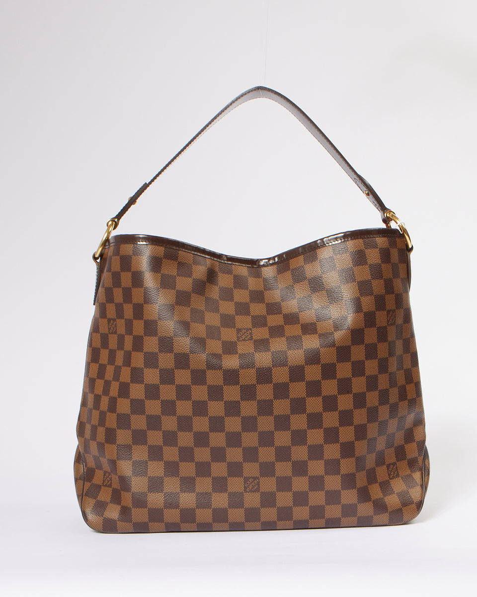 Louis Vuitton Damier Ebene Canvas Delightful MM Shoulder Bag