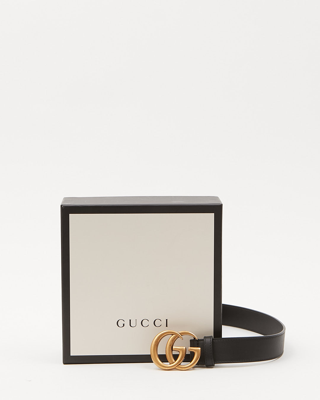 Ceinture fine en cuir Gucci GG Marmont - 85/34