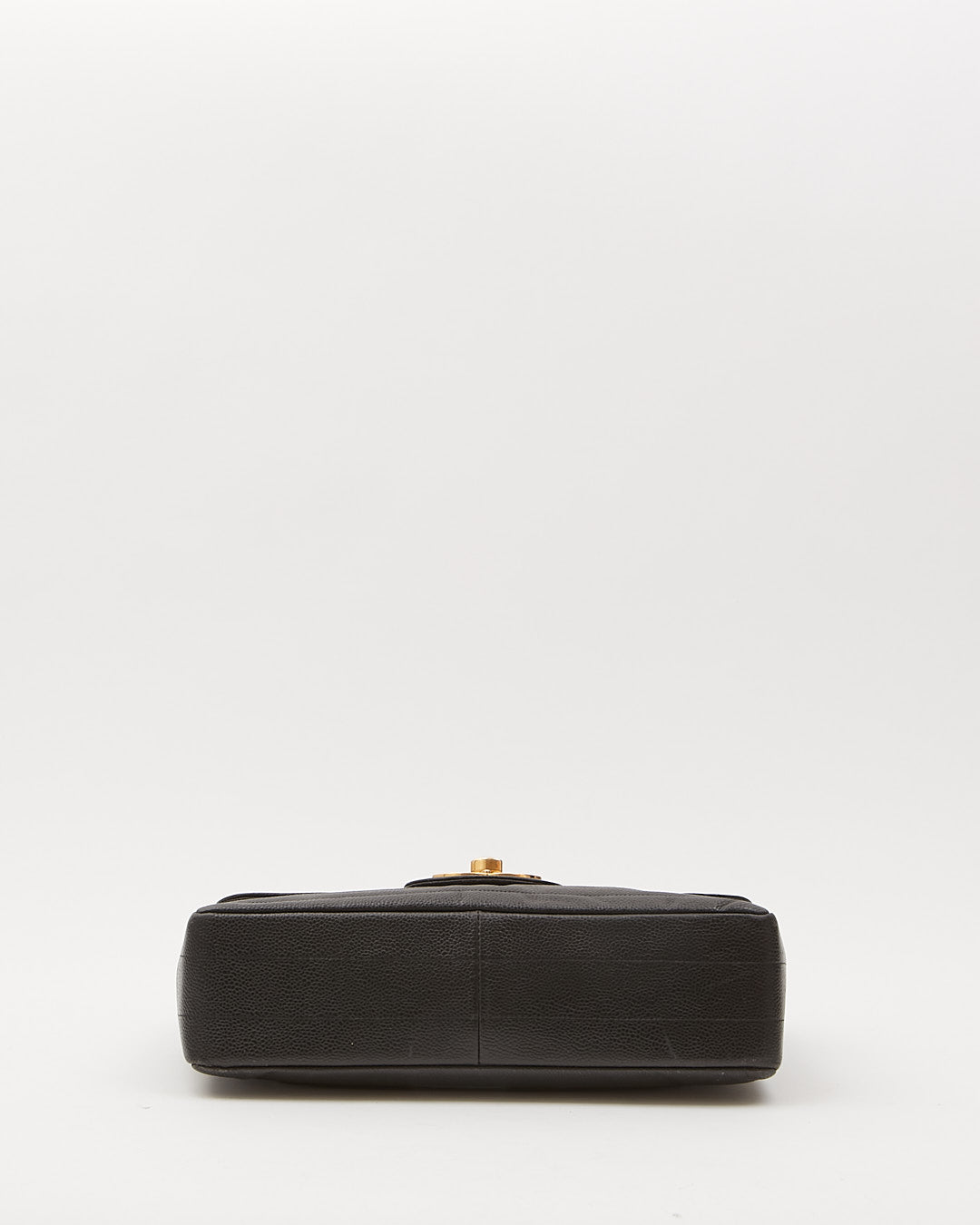 Chanel Black Vintage Caviar Vertical XL Jumbo Flap Bag