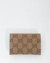 Gucci Brown Canvas Bi Fold Card Holder