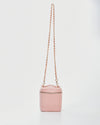 Chanel Pink Caviar Leather Vanity Case + Add On Strap