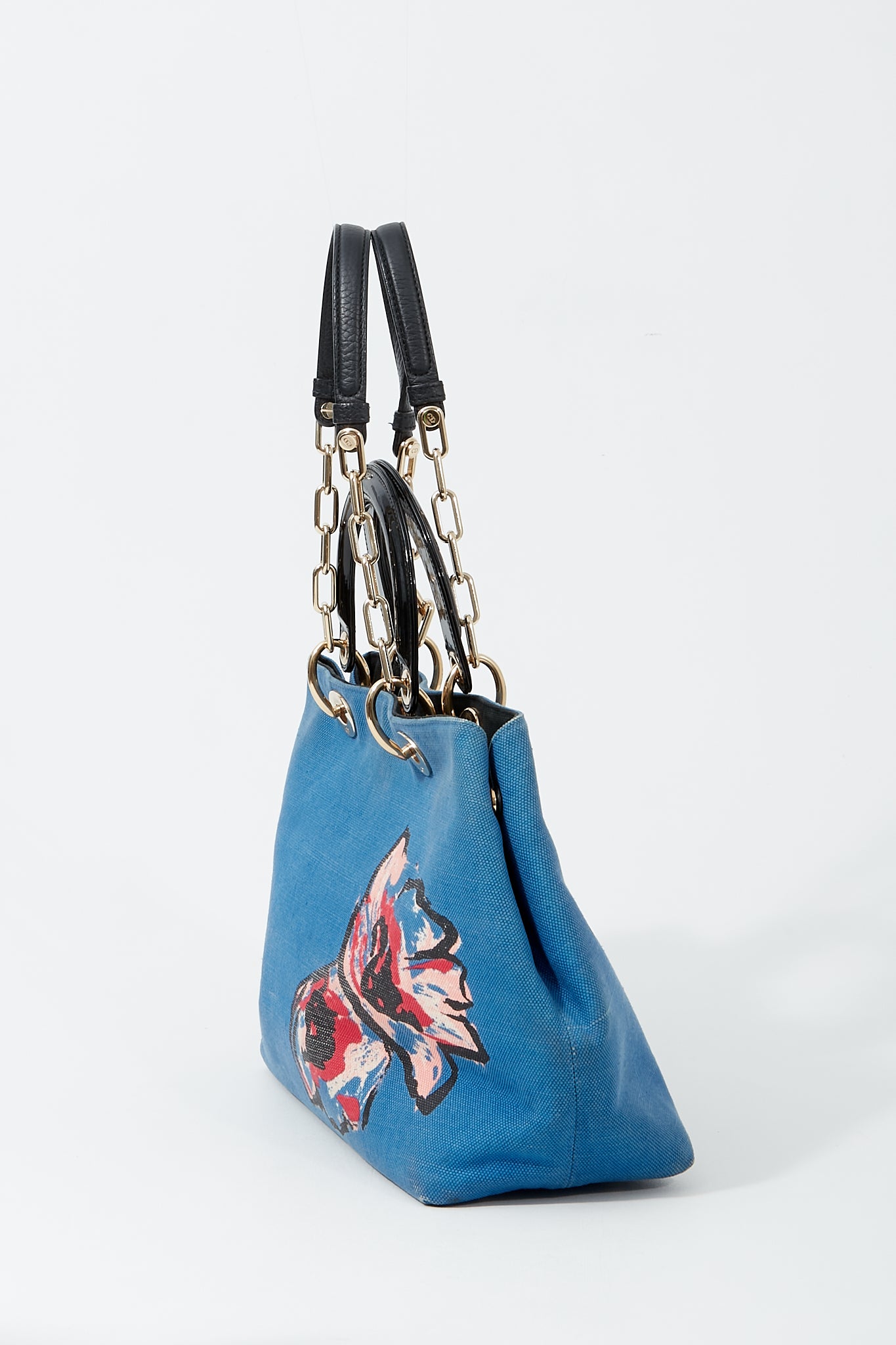 Grand sac cabas Diorissimo à imprimé floral en denim Dior