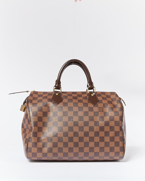 Louis Vuitton Damier Ebene Canvas Speedy 30 Bag – RETYCHE