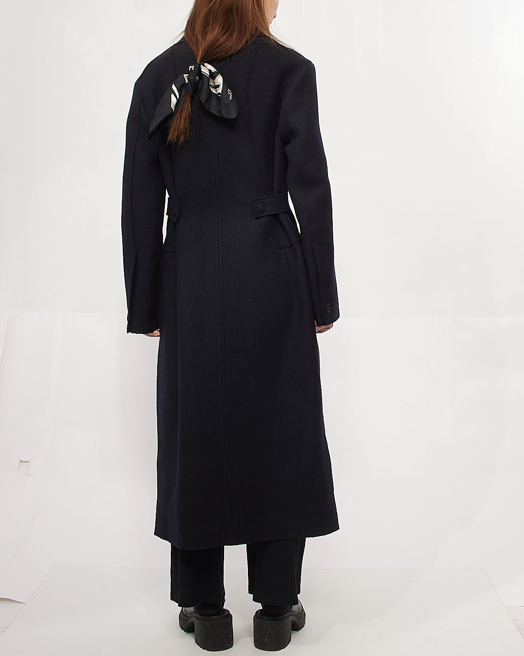 Manteau en laine noire Jil Sander - 34