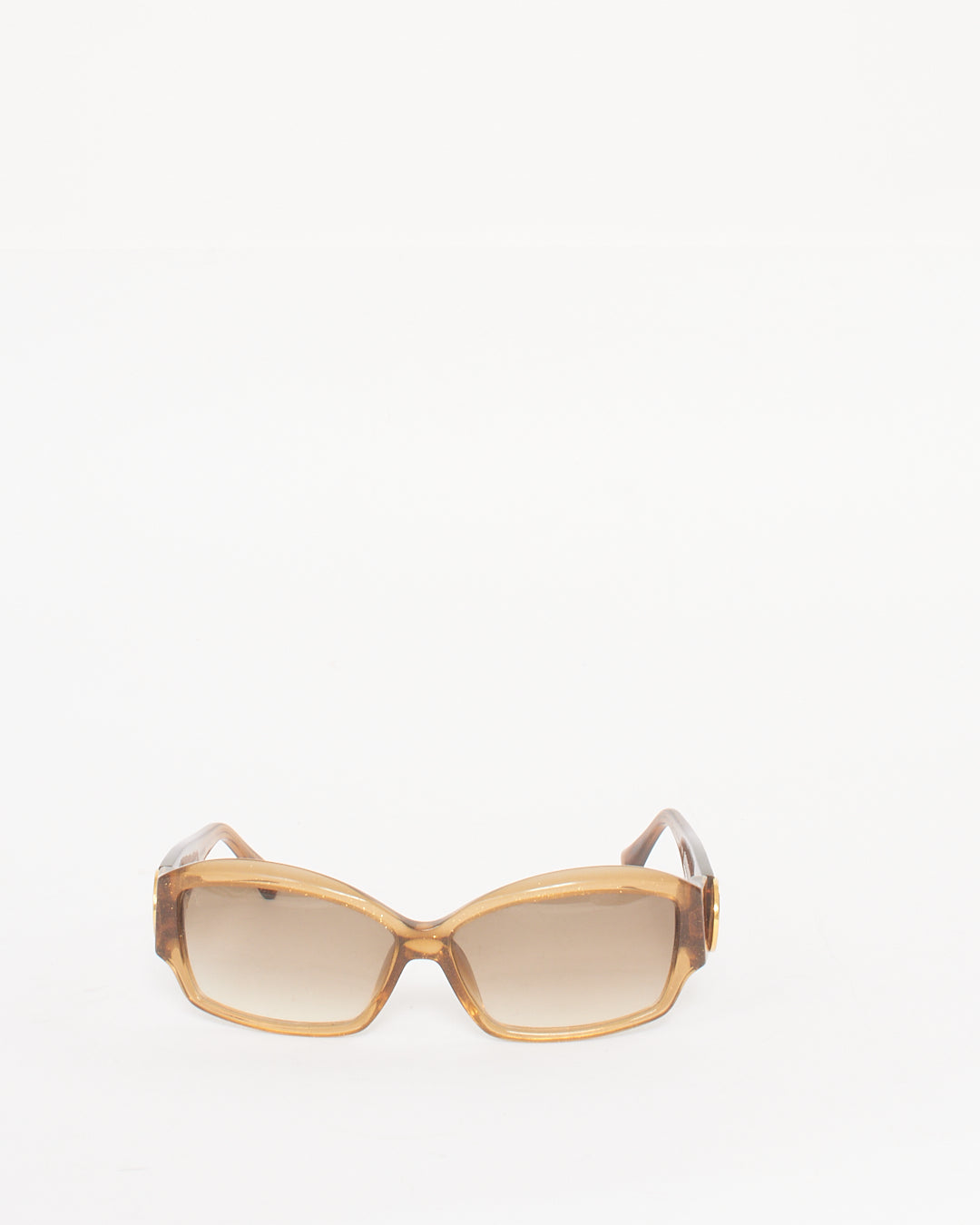 Louis Vuitton Brown Gold Ursula Acetate Sunglasses Z0233W