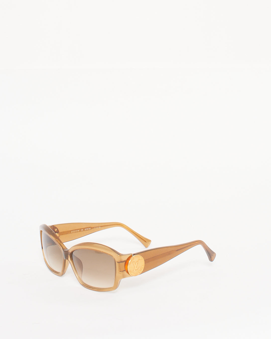 Louis Vuitton Brown Gold Ursula Acetate Sunglasses Z0233W