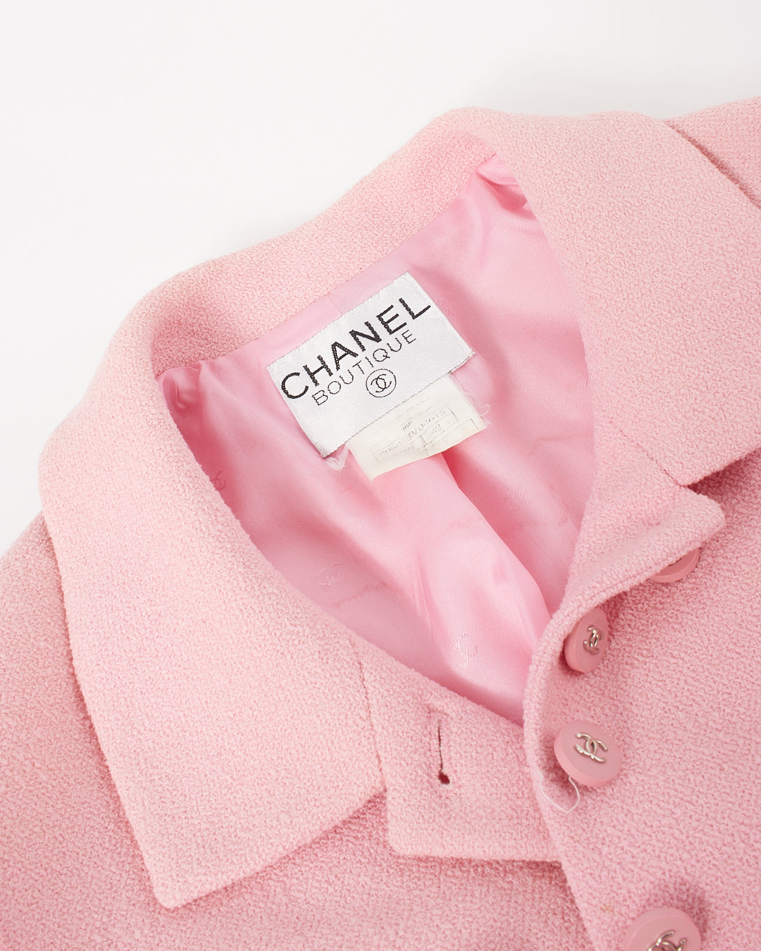Blazer en tweed rose Chanel - 42