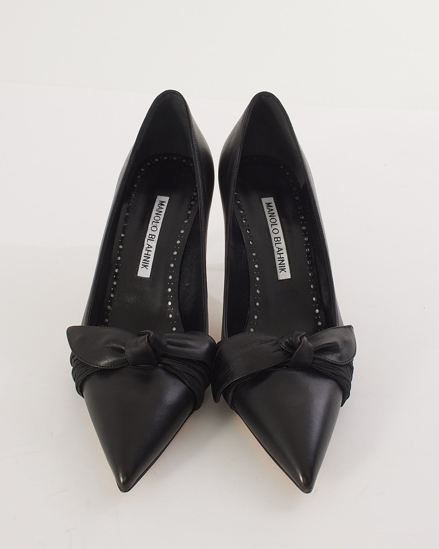Chaussures Papaita en cuir noir Manolo Blahnik - 37