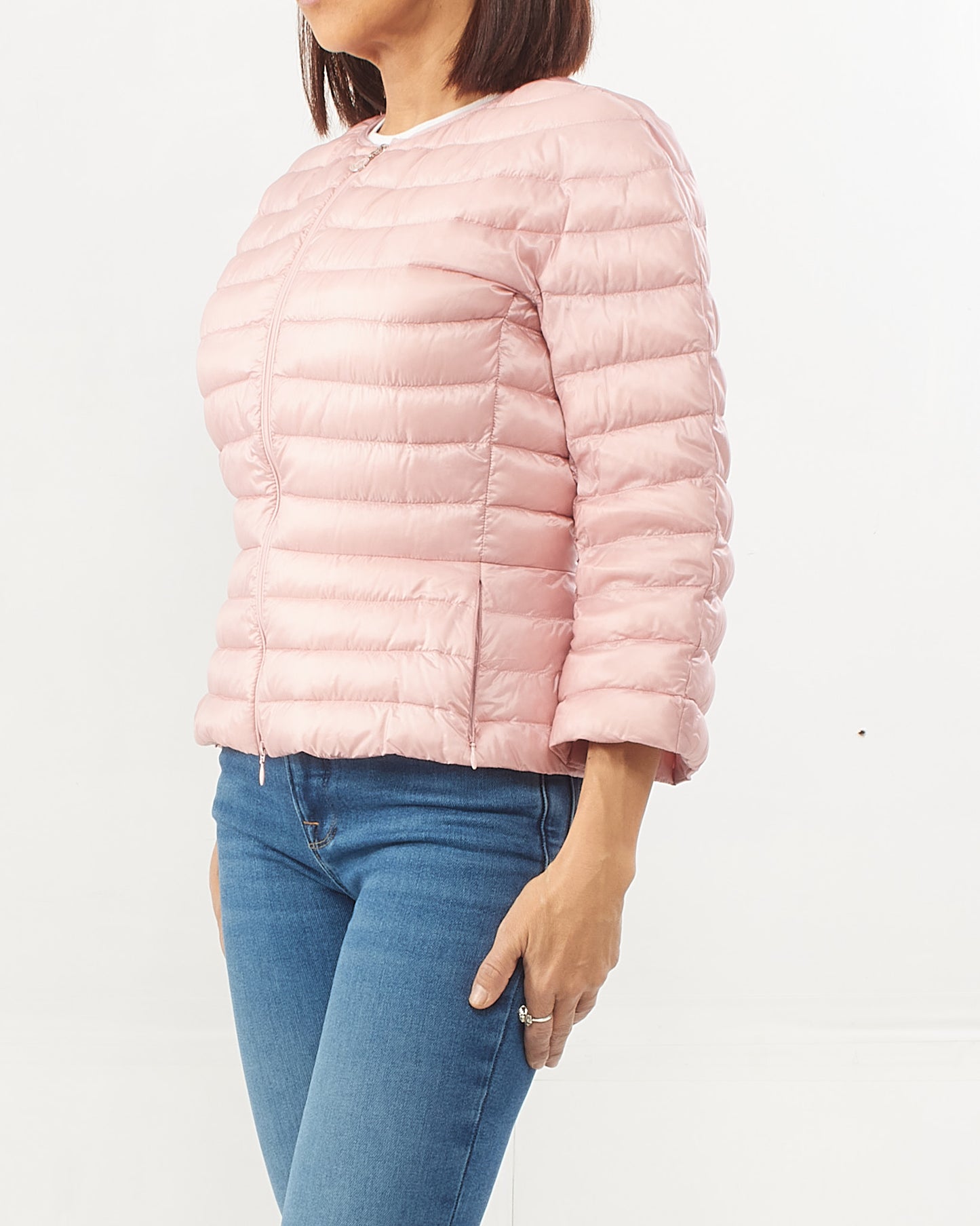 Moncler Pink Thin Down Puffer Jacket - 1