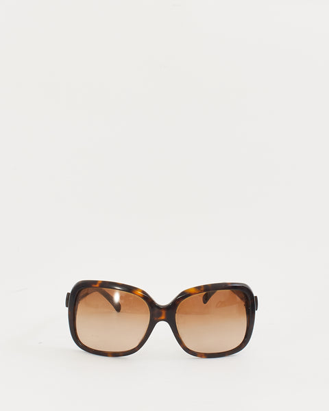 Explore a Chanel Brown Tortoise 5171 Ribbon Bow Oversized  display picture 3