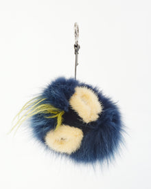  Fendi Blue Fur Monster Key Chain