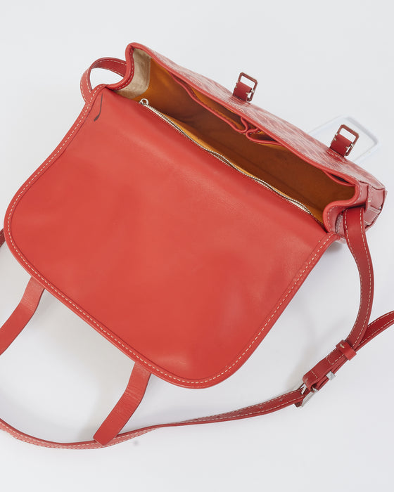 Goyard Red 'Belvedere MM' Messenger Bag