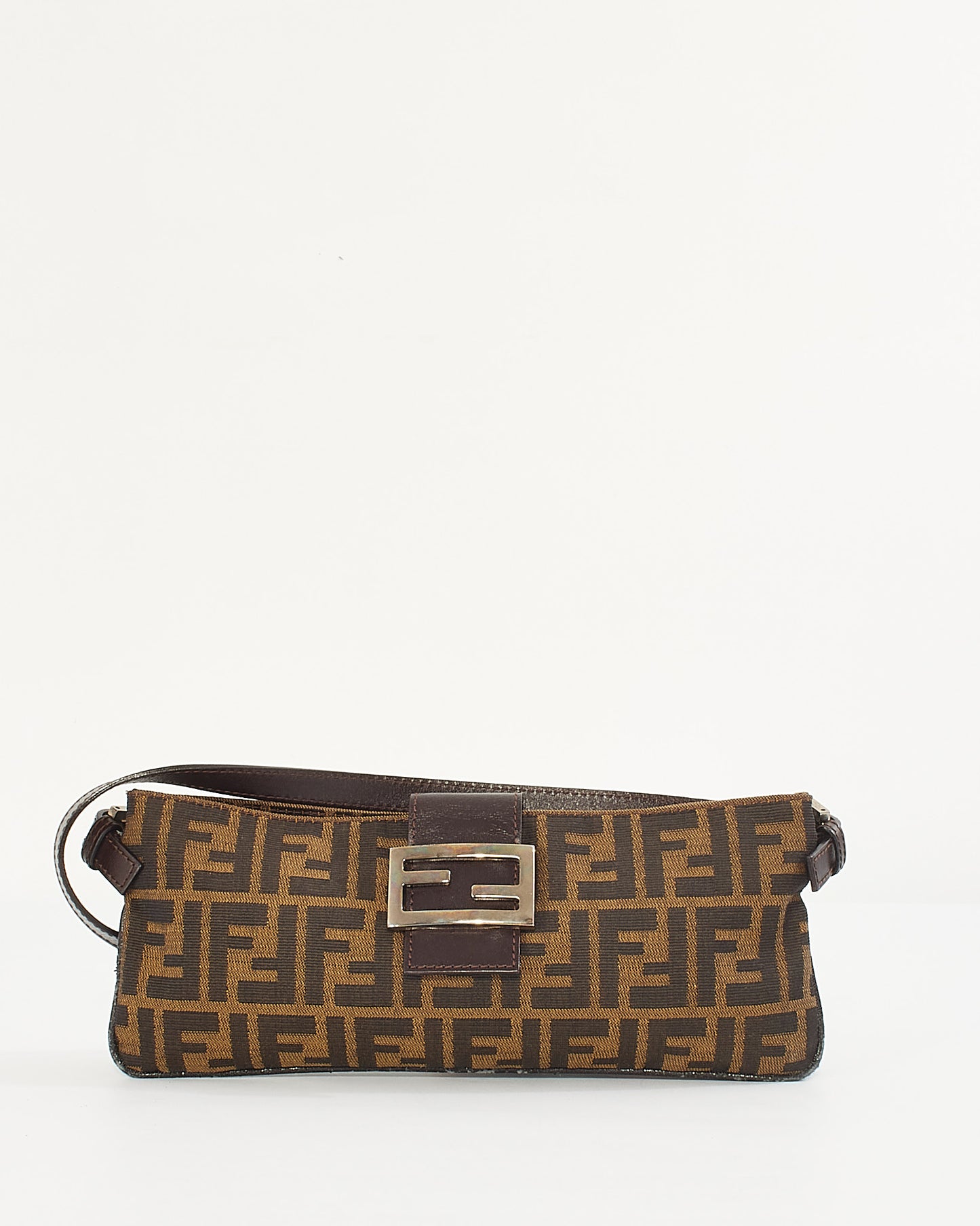 Fendi Tobacco Zucca Canvas Baguette Belt/Sling Bag