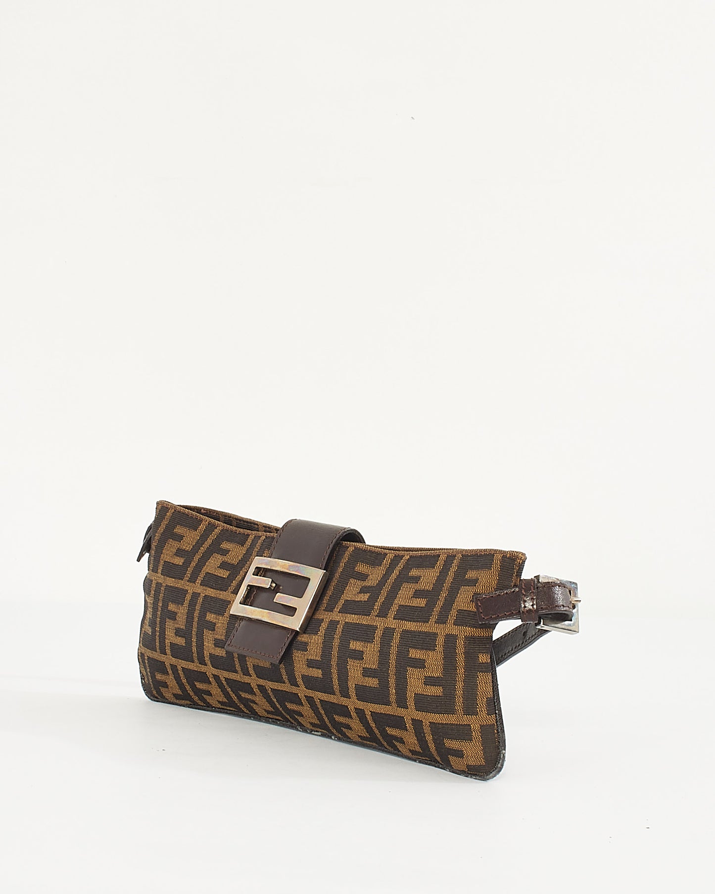 Fendi Tobacco Zucca Canvas Baguette Belt/Sling Bag
