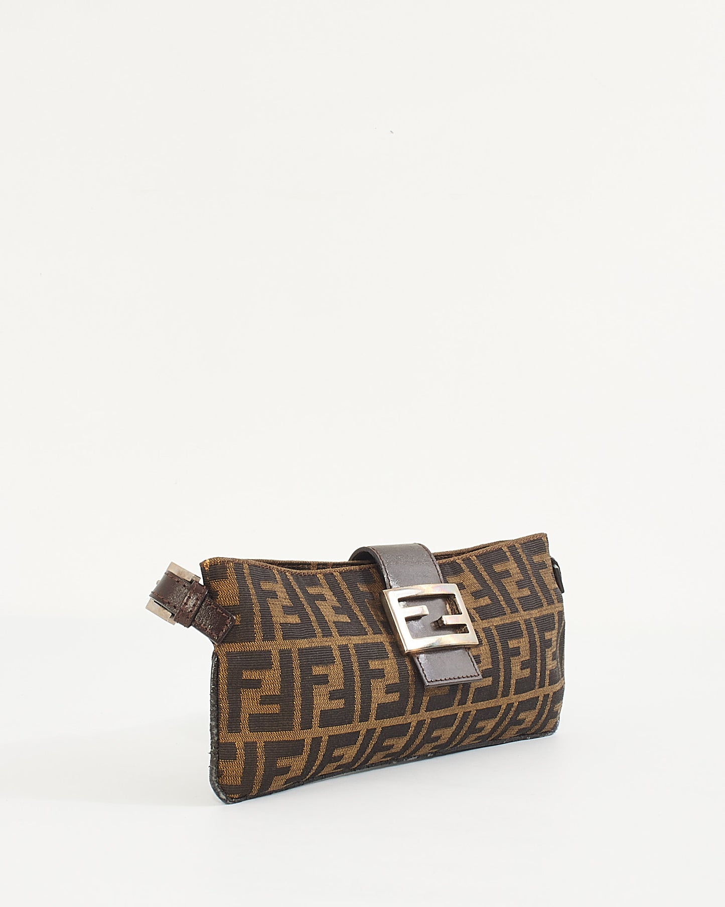 Fendi Tobacco Zucca Canvas Baguette Belt/Sling Bag