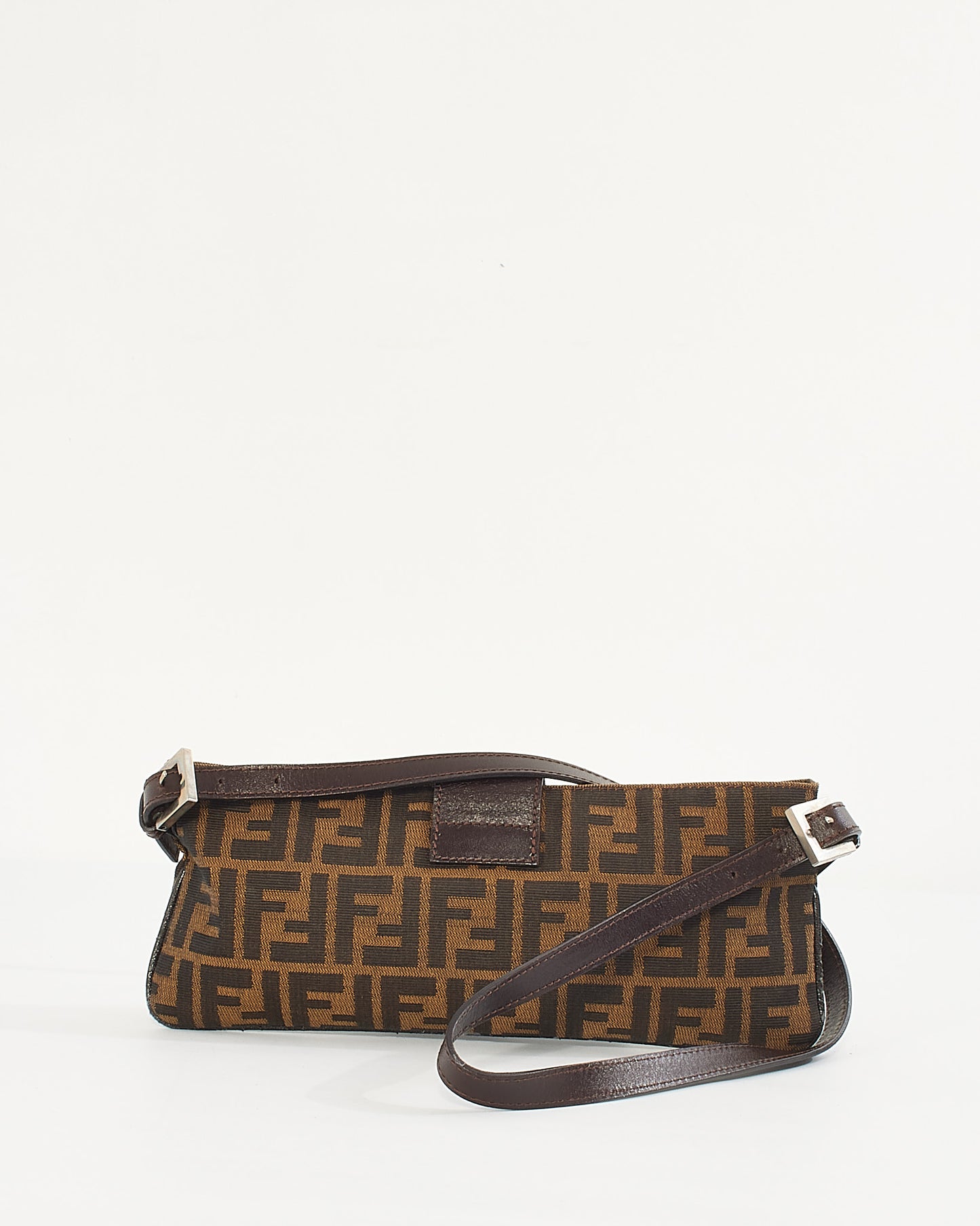 Fendi Tobacco Zucca Canvas Baguette Belt/Sling Bag