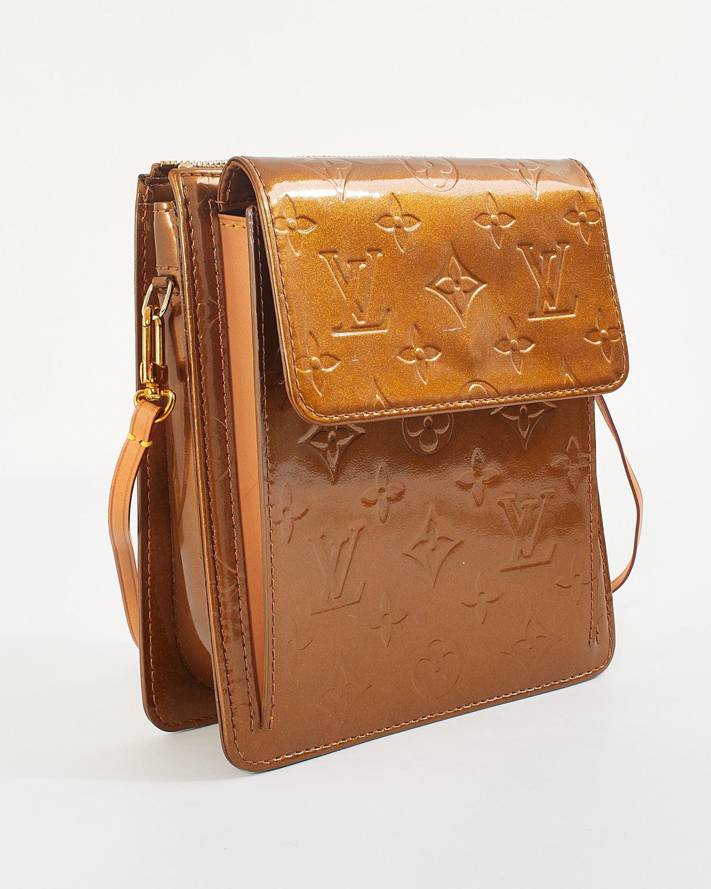 Louis Vuitton Bronze Monogram Vernis Motte Shoulder Bag