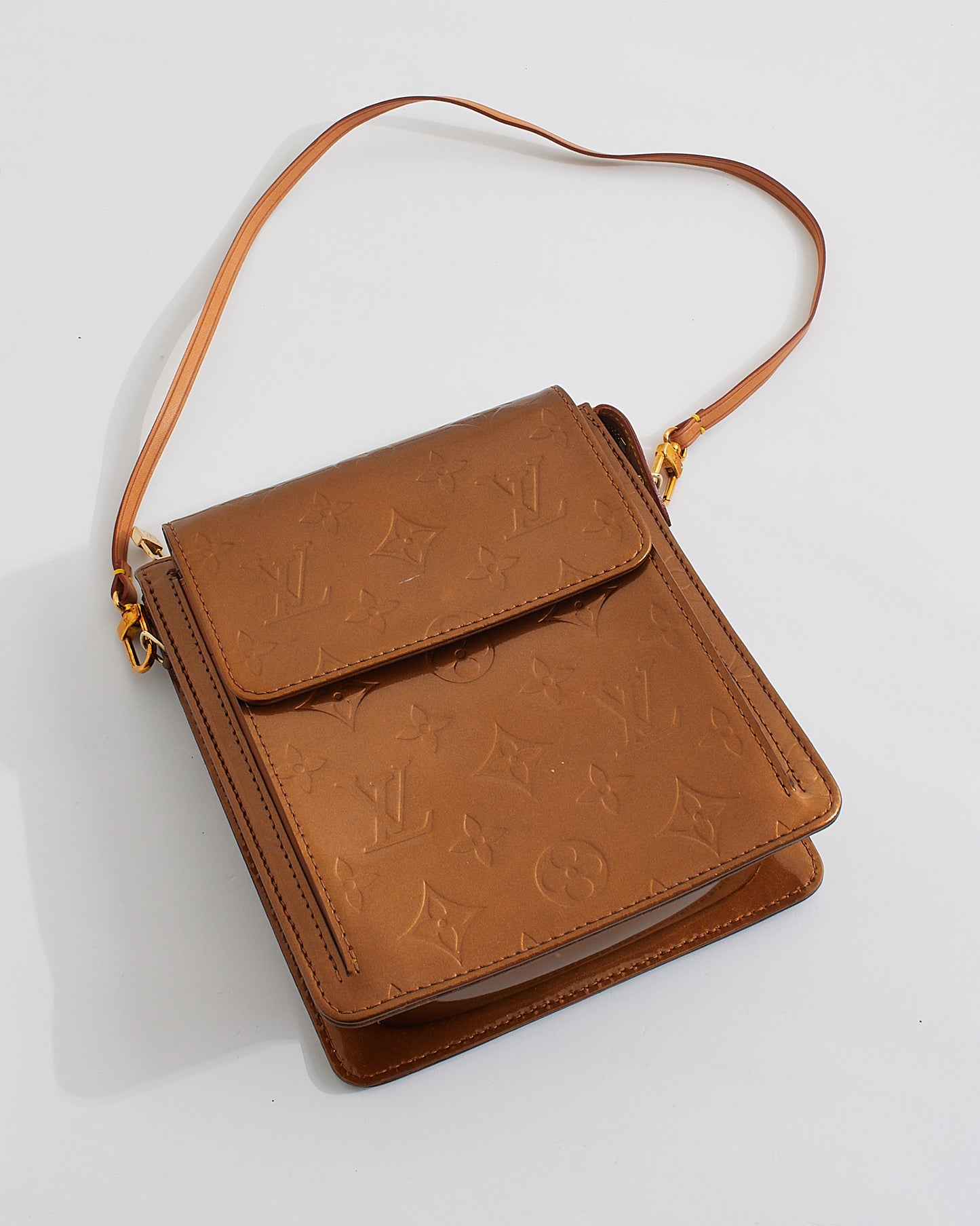 Louis Vuitton Bronze Monogram Vernis Motte Shoulder Bag