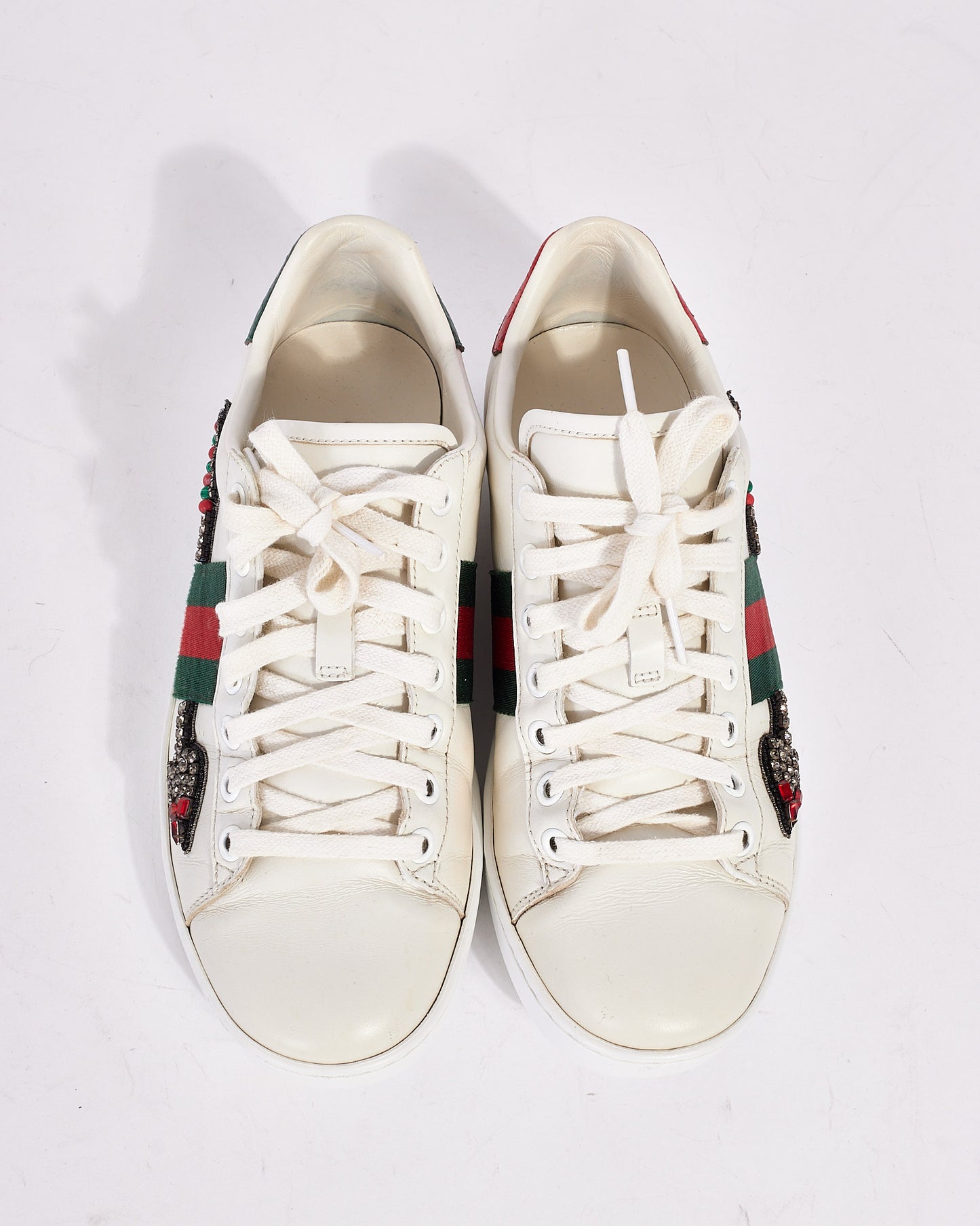 Baskets Gucci Ace Web Arrow blanches - 36