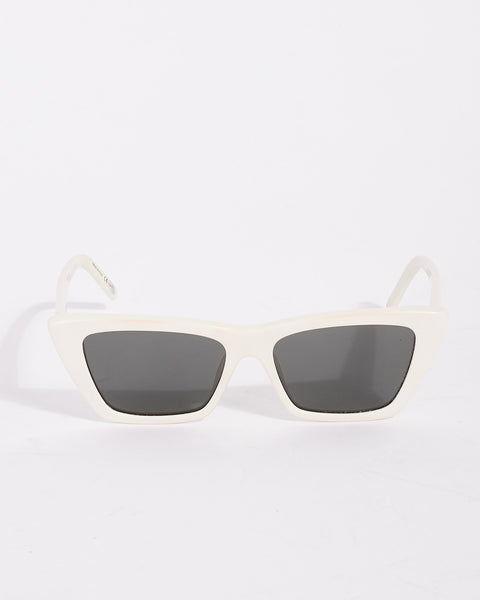 Saint Laurent Mica Cream Retro Cat-Eye Sunglasses SL 276 MICA NWT $478 Saint Laurent SL 276 Mica M (55 - 16) with Grey lenses and  main image 2