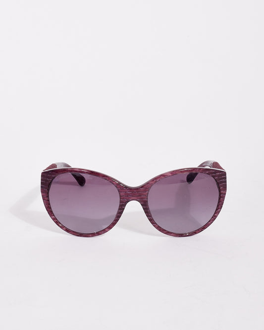 Chanel Purple 5259 Velvet CC Arm Sunglasses