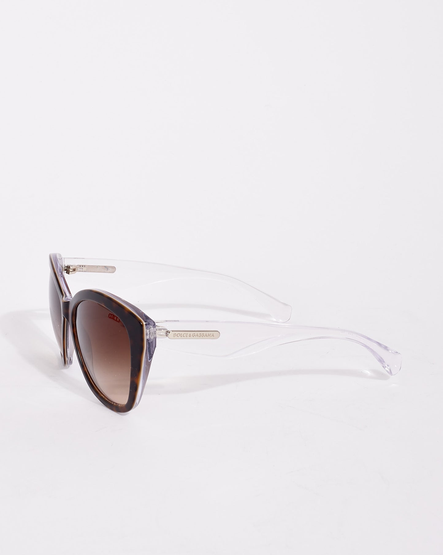 Dolce & Gabbana Brown Tortoise DG4220 Cat Eye Sunglasses