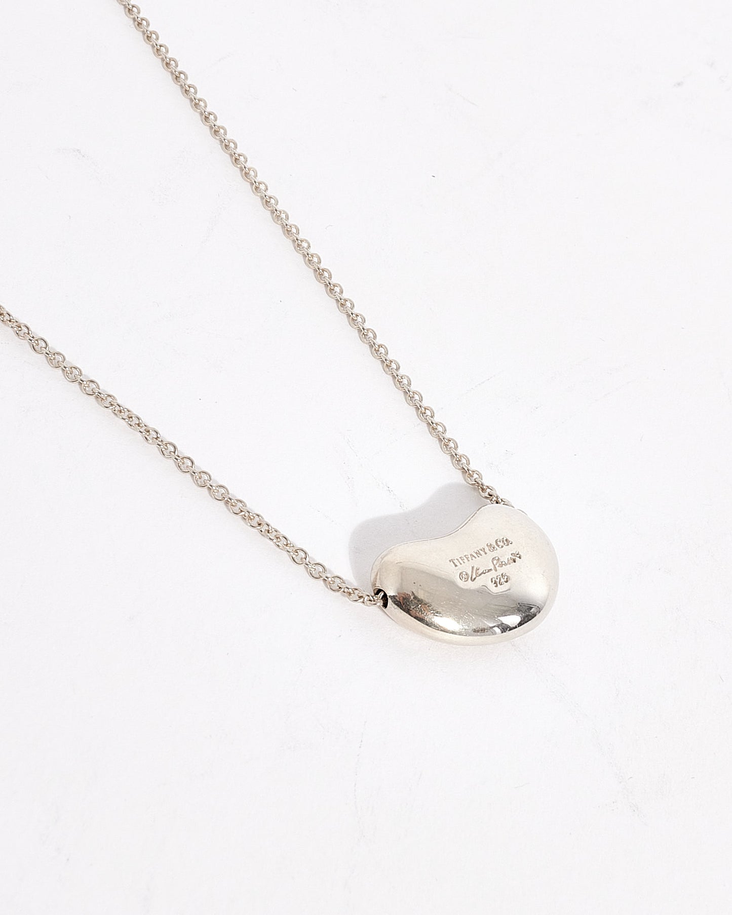 Tiffany & Co. Sterling Silver Large Bean Necklace