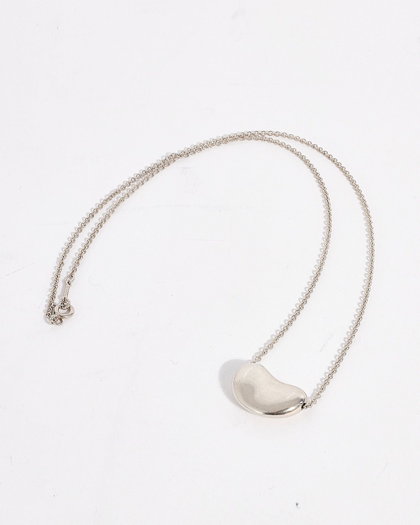 Tiffany & Co. Sterling Silver Large Bean Necklace