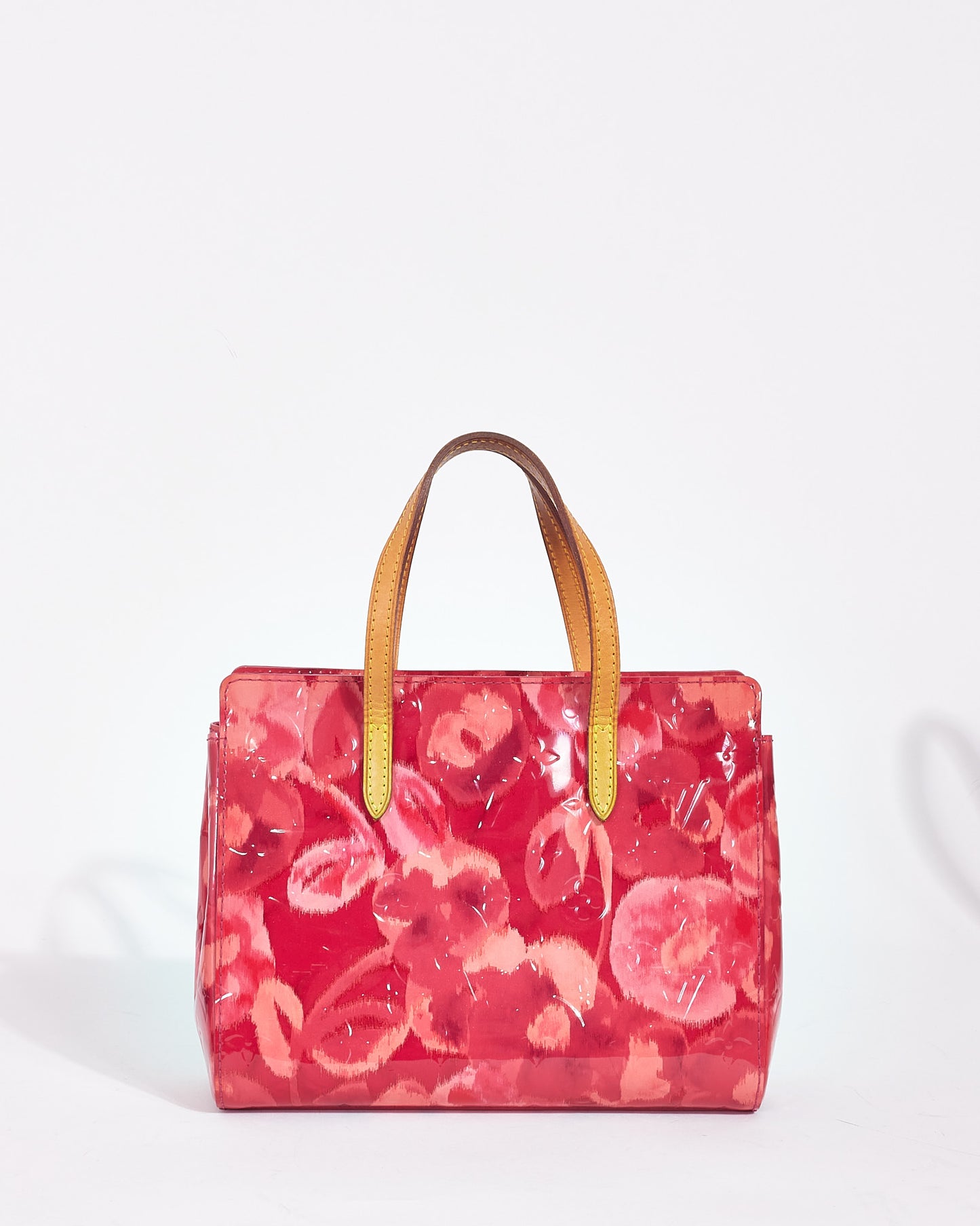 Louis Vuitton Pink Monogram Vernis Ikat Roses Catalina BB