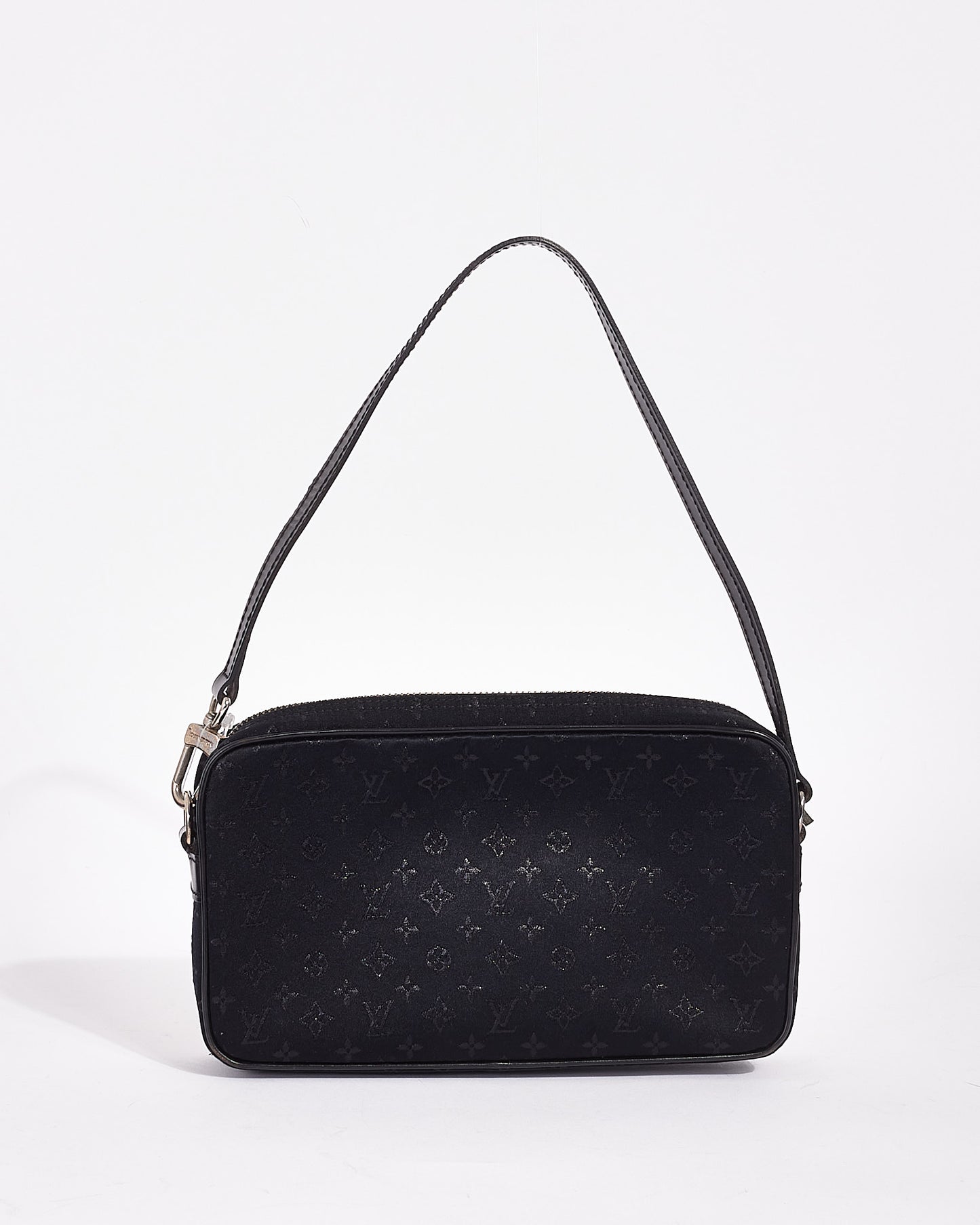 Louis Vuitton Black Monogram Mini Lin Satin "Conte Des Fees Pochette Shoulder Bag