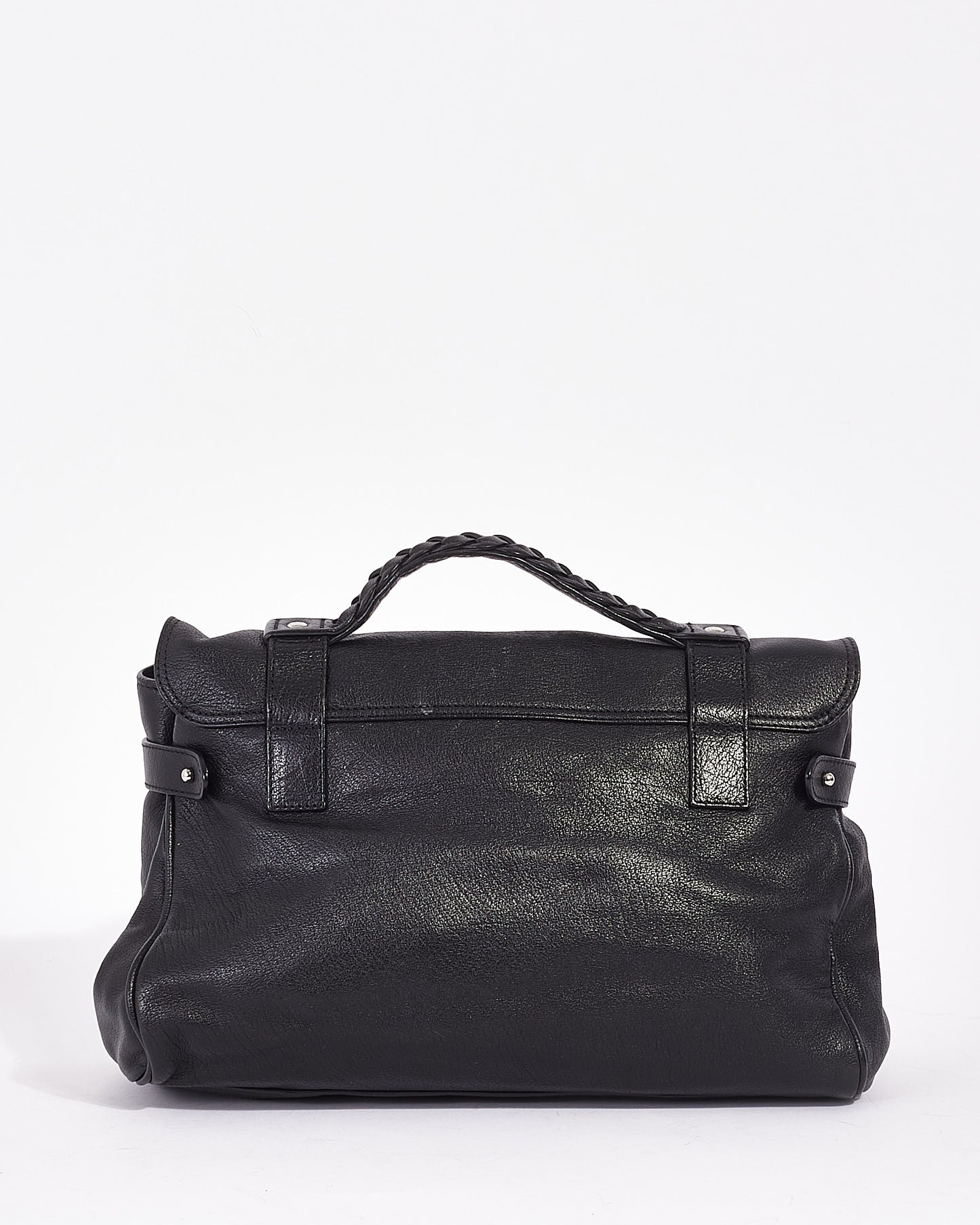 Mulberry Black Leather Alexa Satchel Bag
