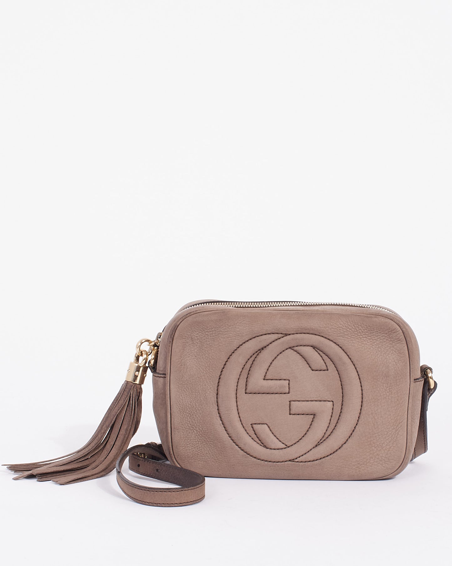 Explore a Gucci Beige Suede Leather Soho Disco Bag Authenticated