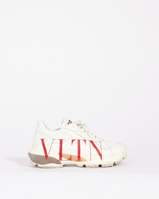 Baskets Rockstud VLTN en cuir blanc Valentino - 39