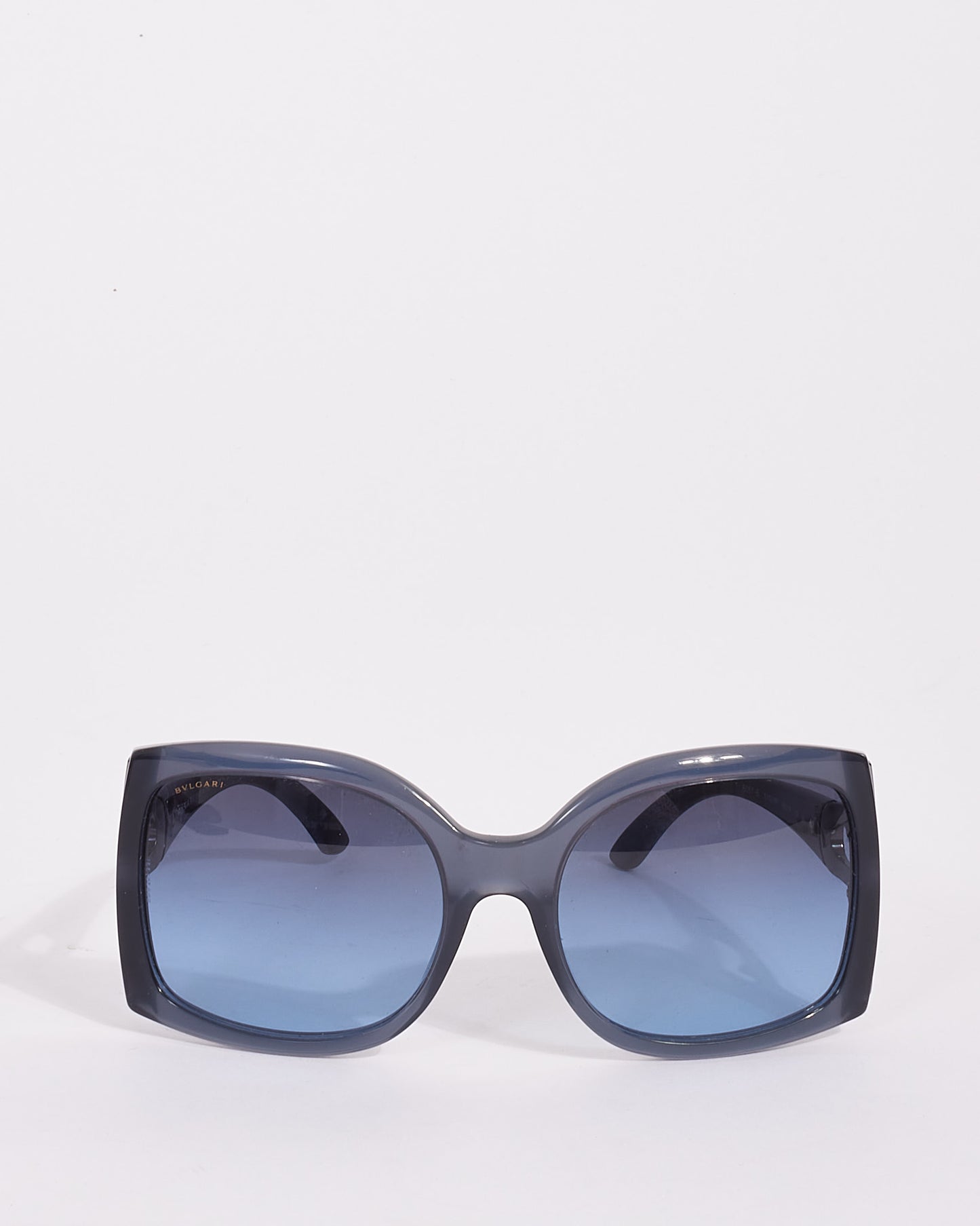 Bvlgari Blue Crystal Detail Oversize Square 8057-B Sunglasses