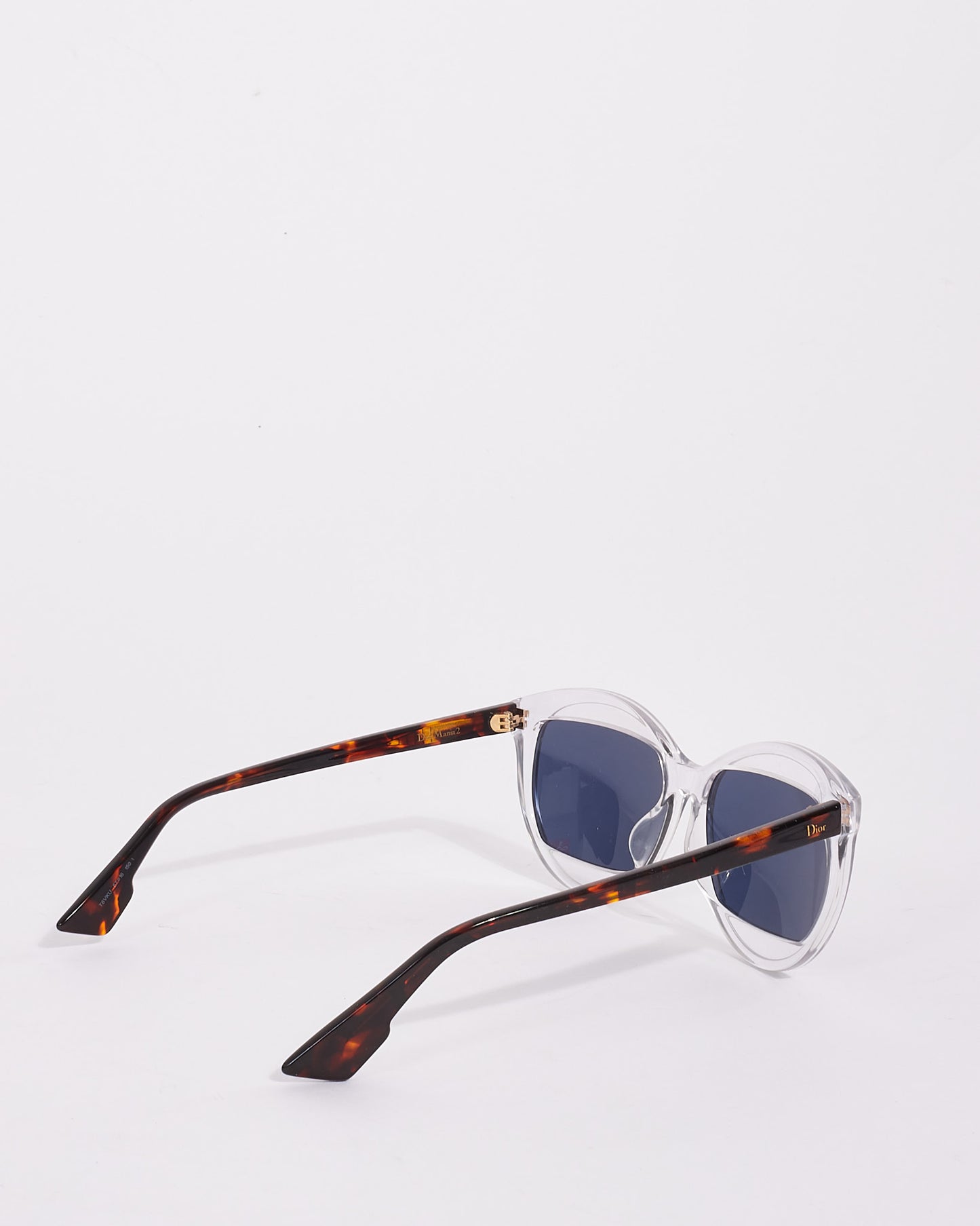 Dior Transparent & Brown Tortoise Acetate Dior Mania 2 Sunglasses