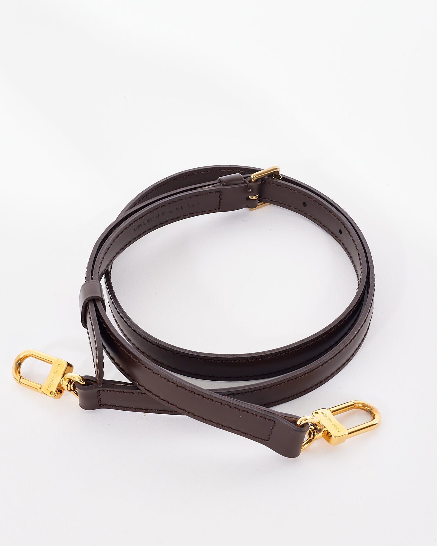 Louis Vuitton Brown Leather Adjustable Shoulder Strap 16 mm