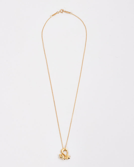 Tiffany & Co. 18K Gold Elsa Peretti Dragon Pendant Necklace