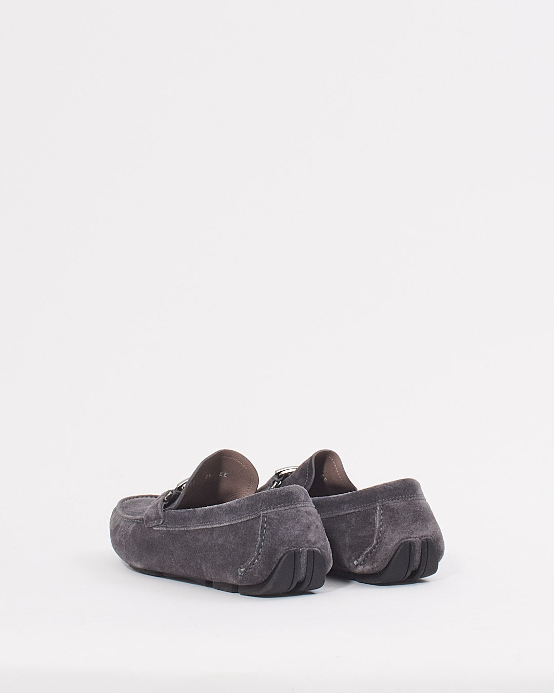 Ferragamo Grey Suede Men's Loafers - 8.5