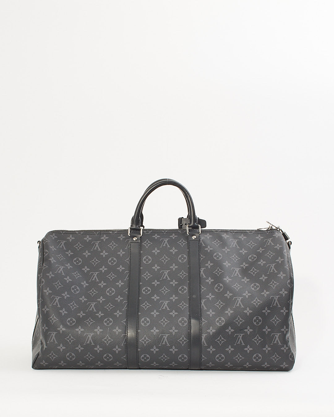Explore a Louis Vuitton Black Monogram Eclipse Keepall Bandouliere
