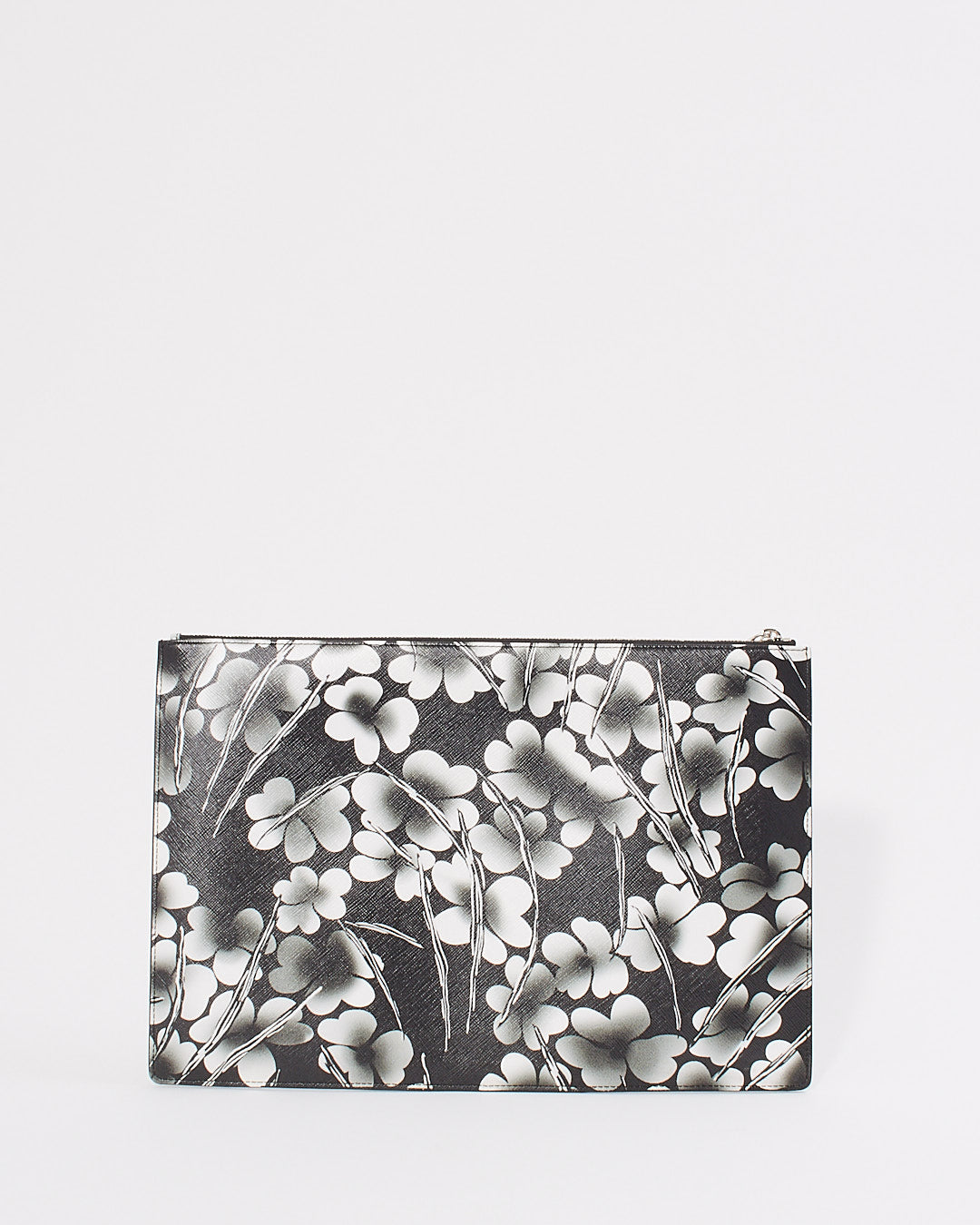 Pochette enveloppe fleurie noire/blanche Givenchy