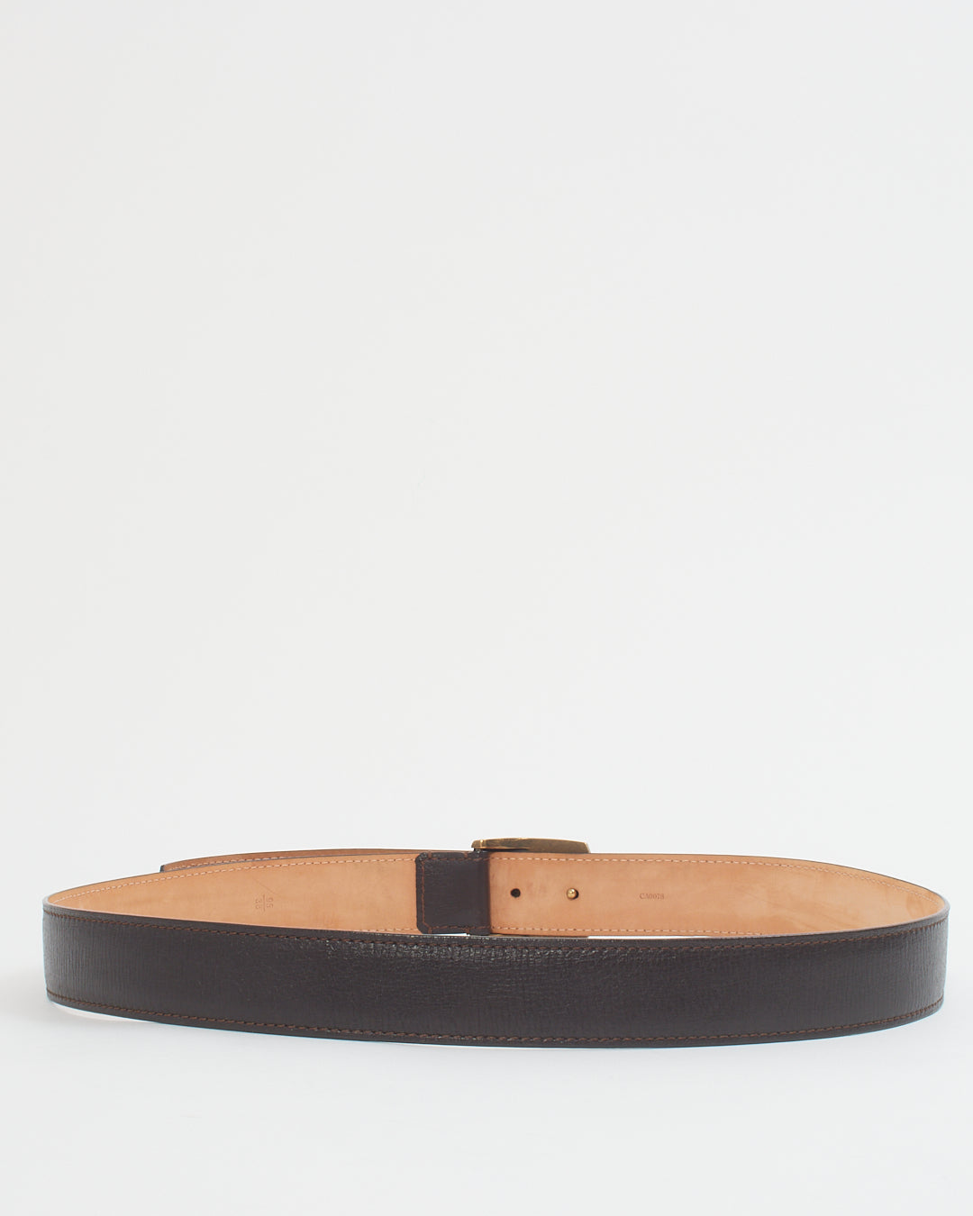 Louis Vuitton Vintage Brown Leather Belt 95/38