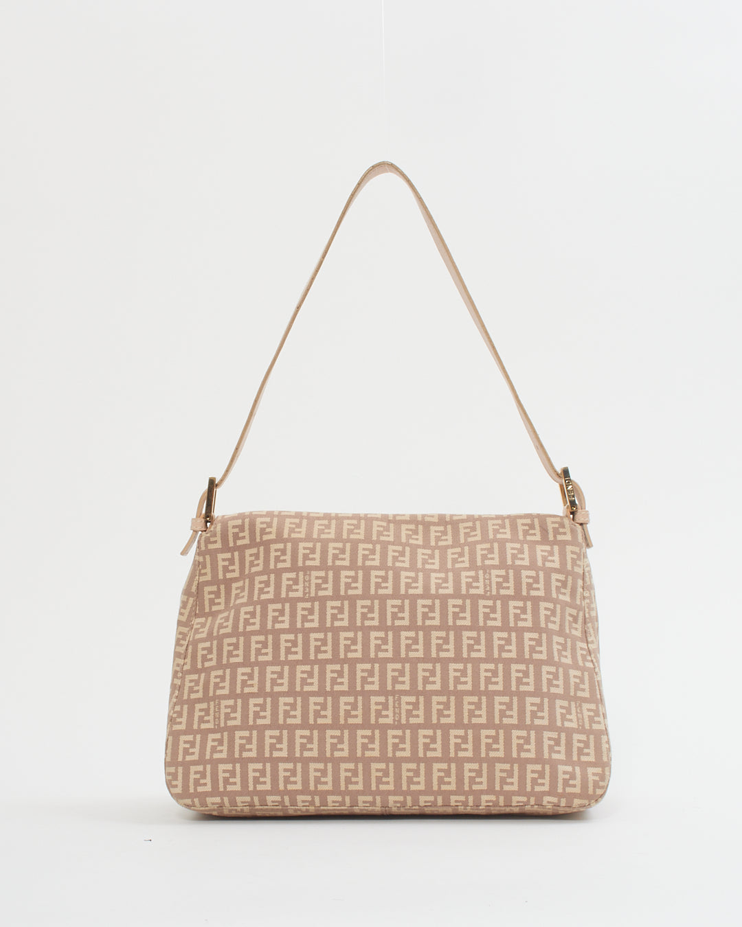 Fendi Sac baguette Mama Forever en toile imprimée courgettes violet/crème