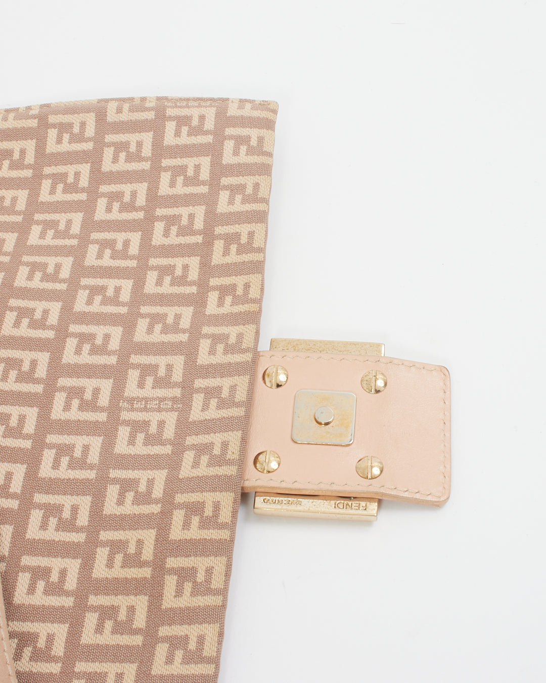 Fendi Sac baguette Mama Forever en toile imprimée courgettes violet/crème