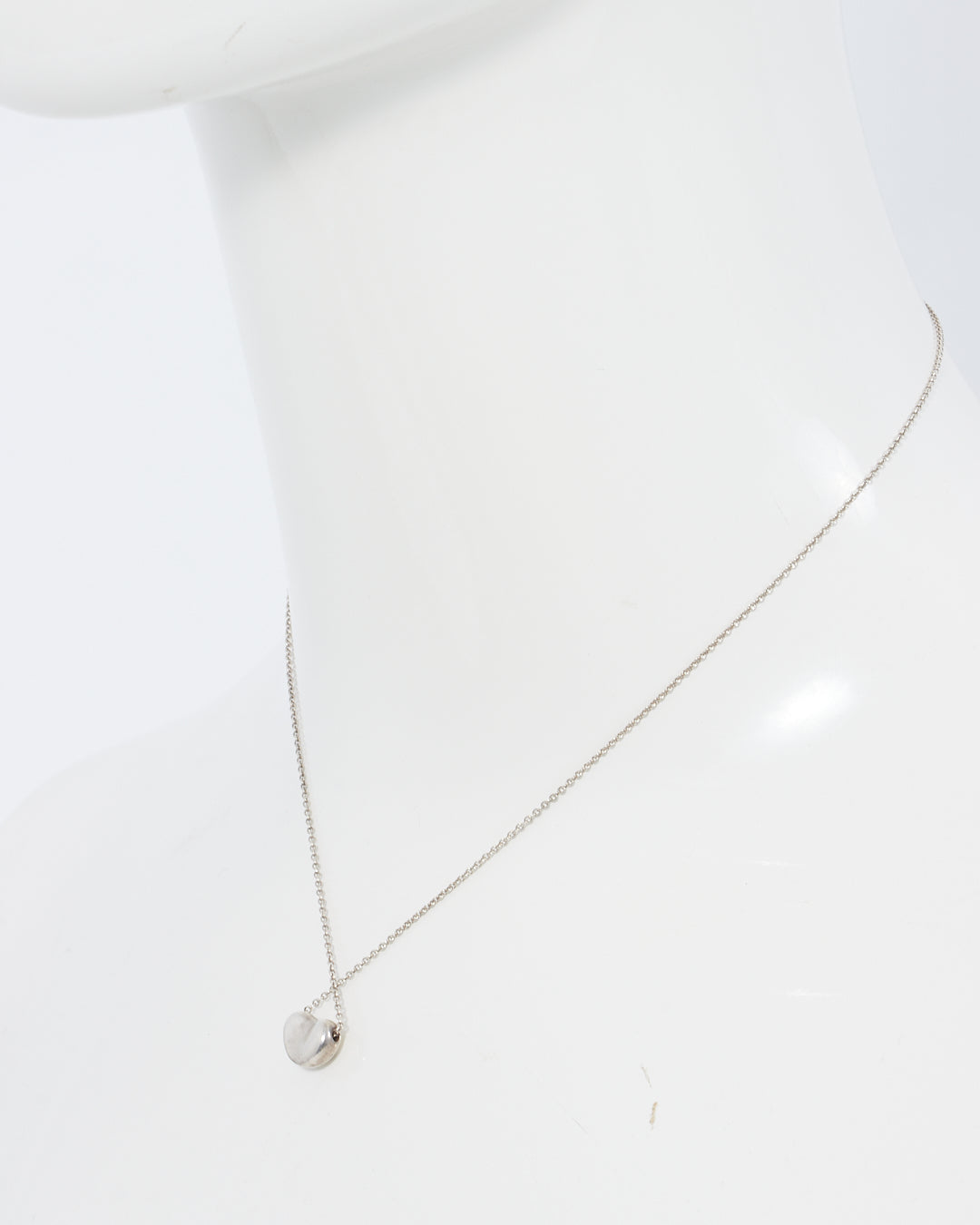 Tiffany & Co Sterling Silver Small Bean Necklace