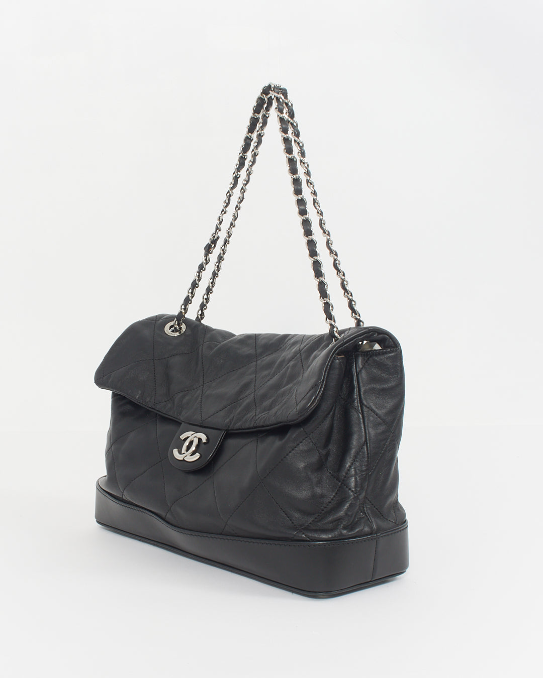 Chanel Black Lambskin Ultimate Stitch Structured Shoulder Bag
