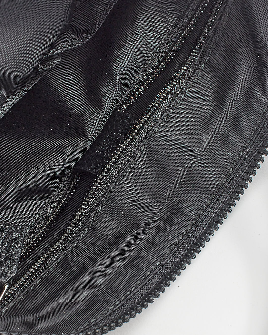 Gucci Black Nylon with Leather Trim Messenger Bag
